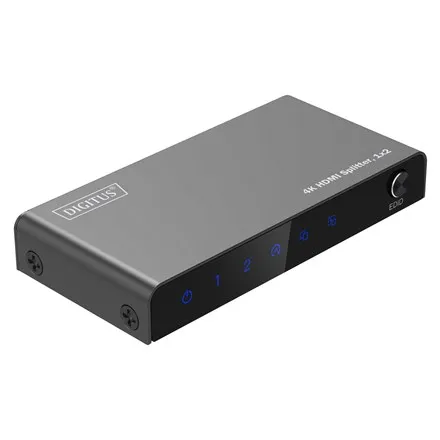 DIGITUS HDMI Splitter 1x2 4K/60Hz HDCP 2.3 EDID Control