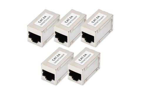 CAT 6A modular couplers, shielded - 5 pieces