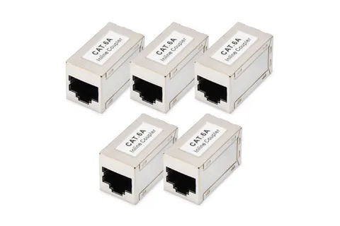 CAT 6A modular couplers, shielded - 5 pieces