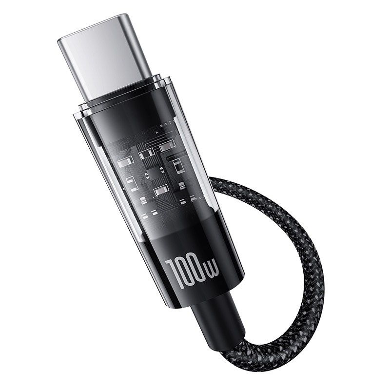 Baseus Gem USB-A To USB-C Cable 1m 100W Black