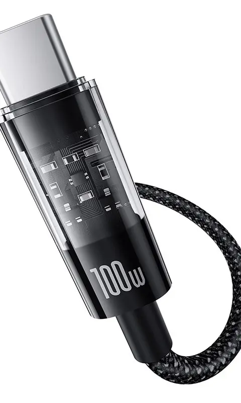 Baseus Gem USB-A To USB-C Cable 1m 100W Black