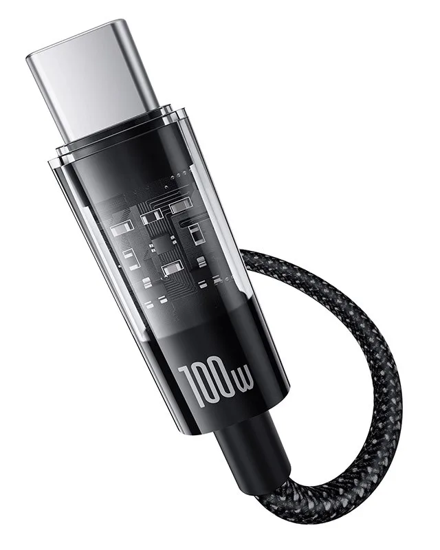 Baseus Gem USB-A To USB-C Cable 1m 100W Black