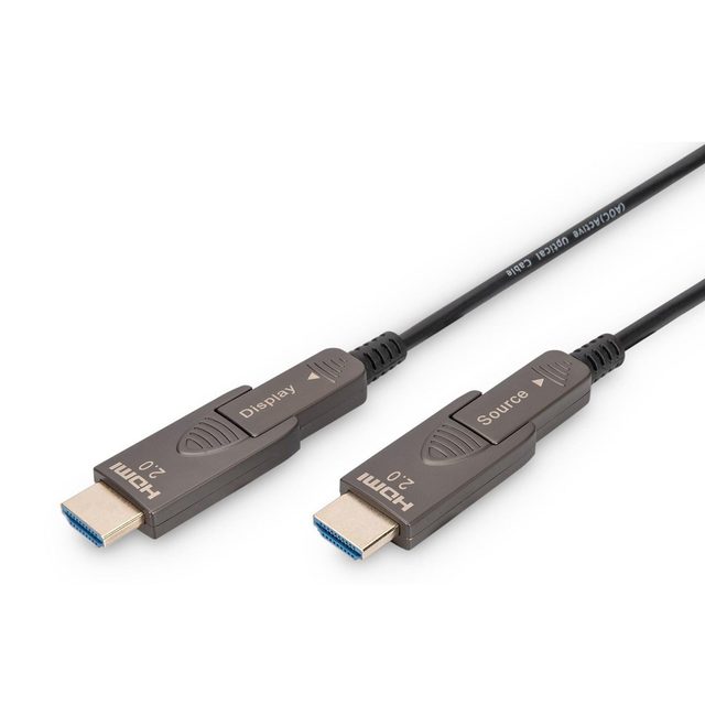 Digitus 4K - HDMI AOC Hybrid Fiber Optic Cable with 10m removable plug