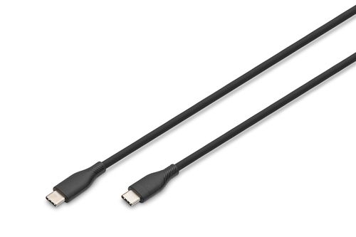 Digitus USB-C silicone connection cable, 1m, black