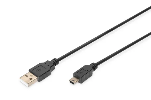 Digitus USB-A - Mini-B connection cable, 3m