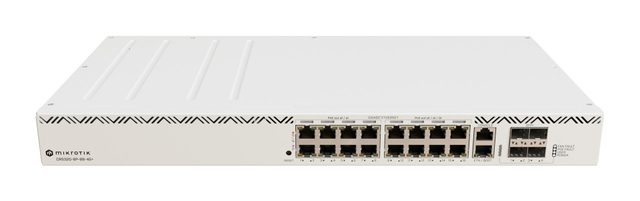 MikroTik Cloud Router Switch CRS320-8P-8B-4S RM, 17x Gigabit PoE (8x PoE , 8x PoE ), 4x SFP , Rackmount, 600W
