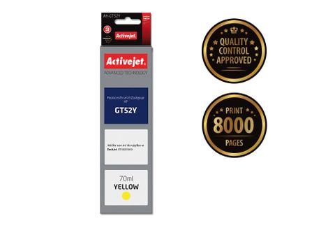 Activejet AH-GT52Y ink (replacement for HP GT-52Y M0H56AE; Supreme; 70 ml; yellow)