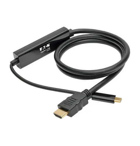 Tripp Lite U444-003-H USB-C to HDMI Active Adapter Cable (M/M), 4K, Black, 3 ft. (0.9 m)