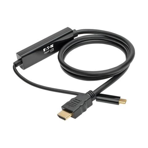 Tripp Lite U444-003-H USB-C to HDMI Active Adapter Cable (M/M), 4K, Black, 3 ft. (0.9 m)