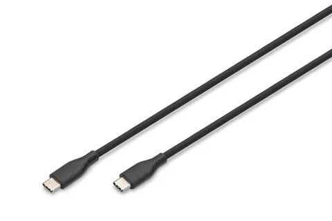 Digitus USB-C silicone connection cable, 0.5m, black