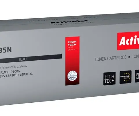Activejet ATH-35N toner (replacement for HP 35A CB435A, Canon CRG-712; Supreme; 1500 pages; black)