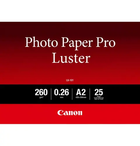 Canon LU-101 Luster Photo Paper Pro A2 - 25 Sheets