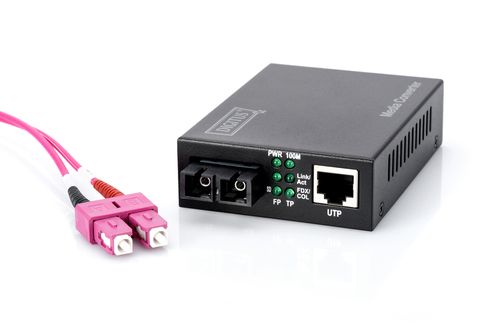 Digitus Fast Ethernet Media Converter, RJ45 / SC