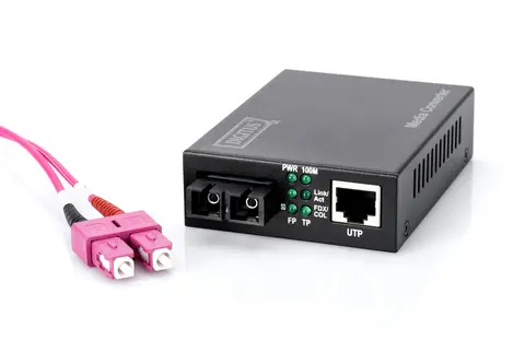 Digitus Fast Ethernet Media Converter, RJ45 / SC