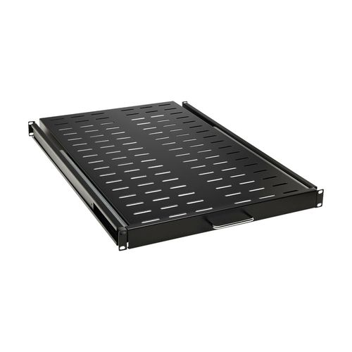 Tripp Lite SRSHELF4PSLVENT SmartRack Sliding Steel Rack Shelf - 1U, Vented, 28.3 in. Deep, Holds up to 50 lb. (23 kg)