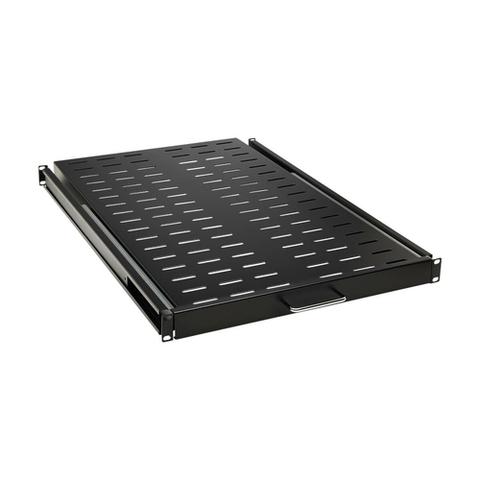 Tripp Lite SRSHELF4PSLVENT SmartRack Sliding Steel Rack Shelf - 1U, Vented, 28.3 in. Deep, Holds up to 50 lb. (23 kg)