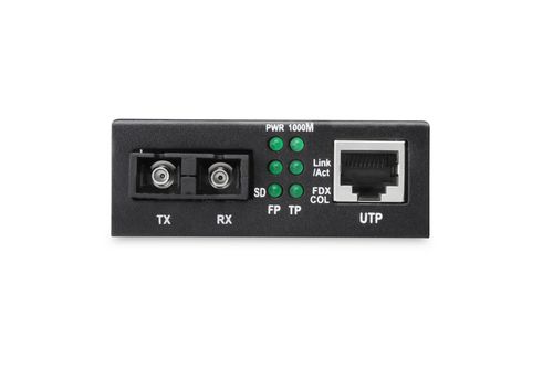 Gigabit Media Converter, RJ45 / SC