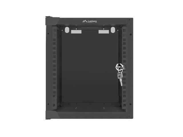Lanberg WF10-2306-10B rack cabinet 6U Wall mounted rack Black