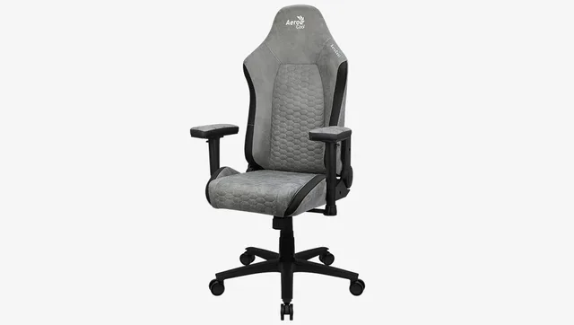 Aerocool Crown Stone Grey Gaming Chair AeroSuede Fabric