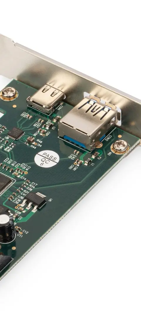 Digitus PCIe card, USB Type-C™ + USB-A