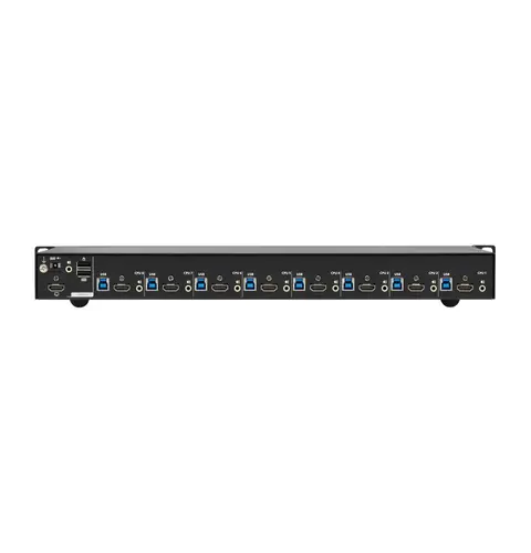 Tripp Lite B024-H4U08 8-Port 4K HDMI/USB KVM Switch - 4K 60 Hz Video/Audio, USB Peripheral Sharing, 1U Rack-Mount