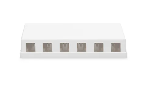 Consolidation-Point Box for 6x Keystone Jacks