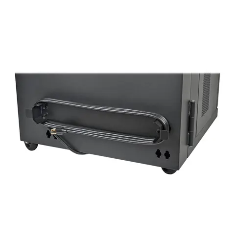 Tripp Lite CSHANDLEKIT Mobile Cart Conversion Kit with Handle, Casters and Power Cord Manager for Tablet/Chromebook Charging Stations