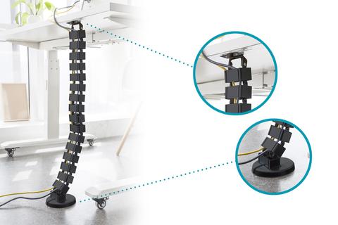 Digitus Cable Management Spine - Adjustable Length - Black