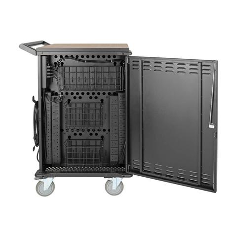 Tripp Lite CSCXB36AC Multi-Device Charging Cart, 36 AC Outlets, Chromebooks and Laptops, 230V, BS 1363, Black