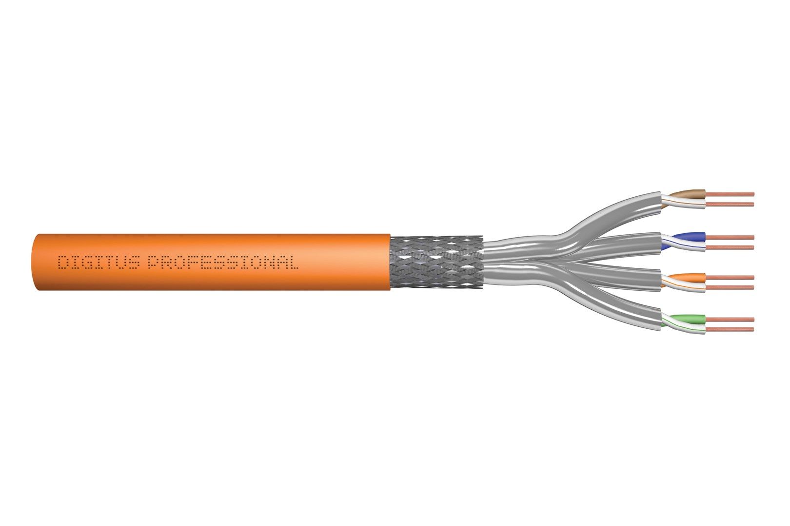 CAT 7 S/FTP data cable - installation cable, 50 m, simplex, Dca-s2, d1, a1