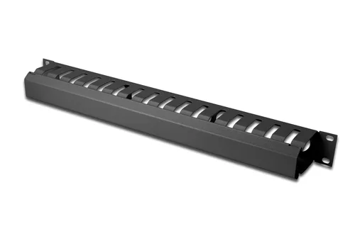 Cable Management Panel with detachable cover for 483 mm (19“) cabinets, 1U