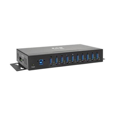 Tripp Lite U360-010-IND 10-Port Industrial-Grade USB 3.x (5Gbps) Hub - 20 kV ESD Immunity, Metal Housing, Mountable