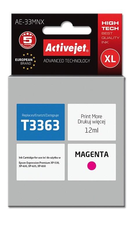 Activejet AE-33MNX ink (replacement for Epson 33XL T3363; Supreme; 12 ml; magenta)