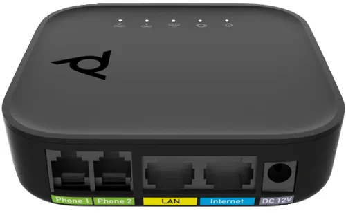 HP Poly ATA 402 2FXS Voice Port VoIP Adapter with Open SIP and Power Supply