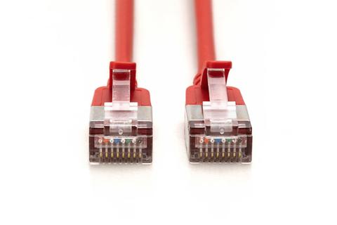 CAT 6A F-FTP Slim patch cord, 1m, red