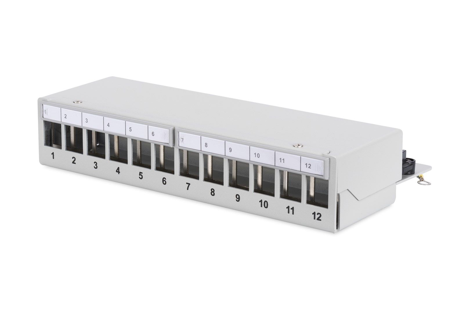 Desktop Modular Patch Panel, shielded, 12-port