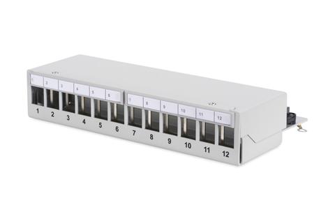 Desktop Modular Patch Panel, shielded, 12-port