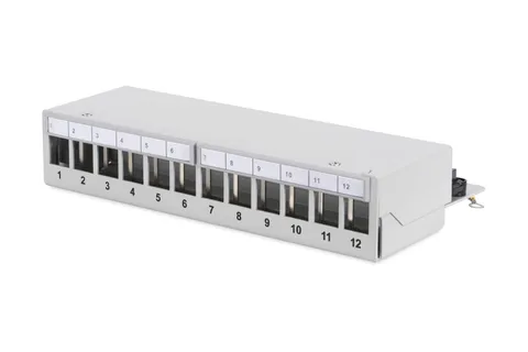 Desktop Modular Patch Panel, shielded, 12-port