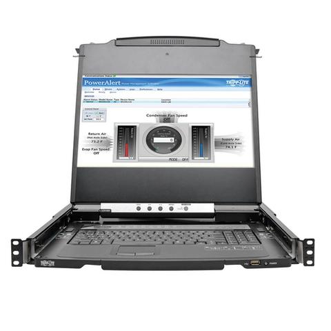 Tripp Lite B030-008-17-IP NetDirector 8-Port 1U Rack-Mount Console HDMI KVM Switch with 17 in. LCD and IP Remote Access, Dual Rail