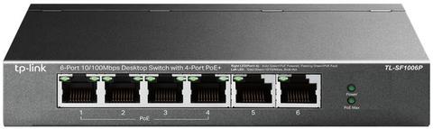 TP-Link TL-SF1006P network switch Unmanaged Fast Ethernet (10/100) Power over Ethernet (PoE) Black