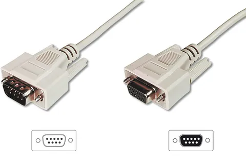 Digitus Data transfer extension cable, D-Sub9/St - D-Sub9/Bu