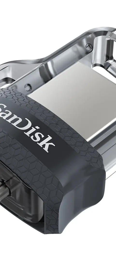 SanDisk 173386 USB flash drive 128 GB USB Type-A / Micro-USB Black, Transparent