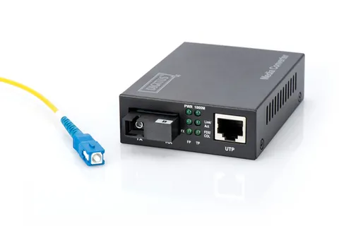 Bidirectional Gigabit Media Converter, RJ45 / SC