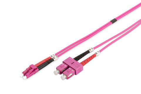 Fiber Optic Multimode Patch Cord, OM4, LC / SC
