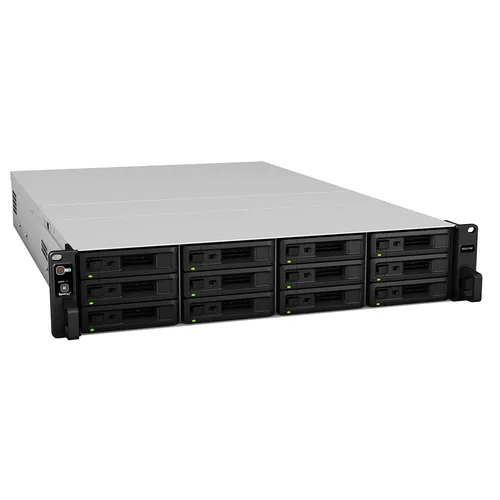 Synology RX1217RP disk array 0 TB Rack (2U) Black, Grey