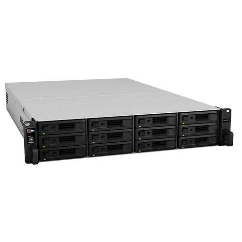 Synology RX1217RP disk array 0 TB Rack (2U) Black, Grey