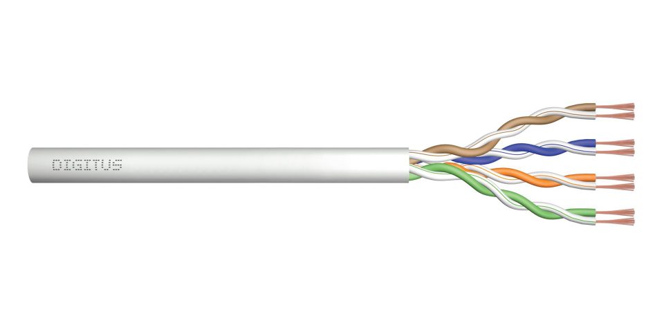 CAT 5e U/UTP twisted pair patch cord, raw