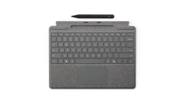 Microsoft Surface Pro Keyboard with Slim Pen for Business QWERTZ German Microsoft Cover port Platinum