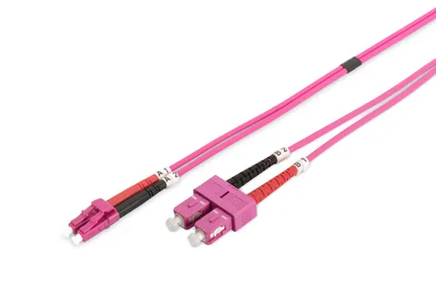 Fiber Optic Multimode Patch Cord, OM4, LC / SC