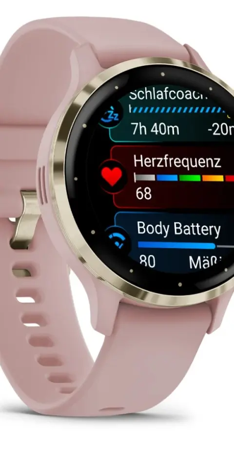 Garmin Venu 3S - Dust Rose/Soft Gold Smartwatch